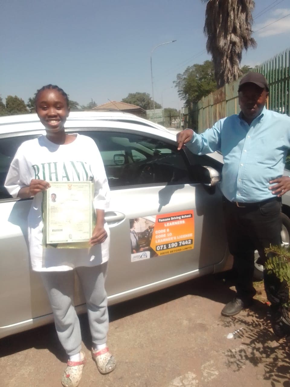 Code 10 training truck with learner and instructor